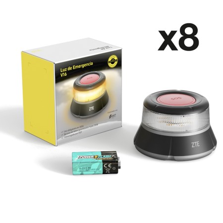 Pack x 8 Luz de emergencia geolocalizada
